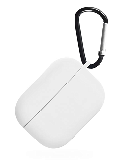 Чехол для наушников Apple Airpods 3 - iNeez силиконовый с карабином, белый