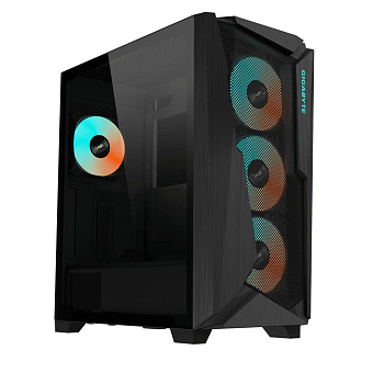 Корпус GIGABYTE C102B GB-C102G (MidTower, 2*USB3.0, без БП, mATX) Black