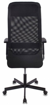 Кресло Бюрократ T-995 (эко.кожа/сетка, синхромеханизм качания, крест. металл черный, до 120 кг) Черный