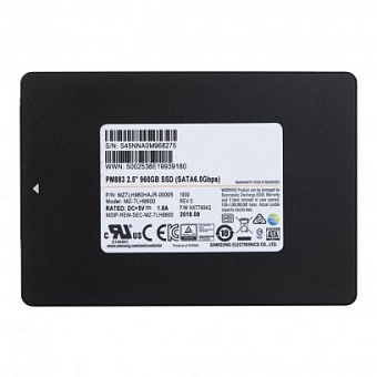 Накопитель SSD SATA 960Gb Samsung PM883 (SATA3, 550/520 Мбайт/сек 1366 TBW)