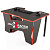 Стол компьютерный MaDXRacer COMFORT GT12 "1200х870х750" черный, кромка красная