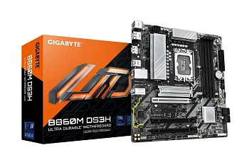 Материнская плата Socket-1851 Gigabyte B860M DS3H (B860) 4*DDR5 HDMI DP 2.5 Gigabit Ethernet mATX