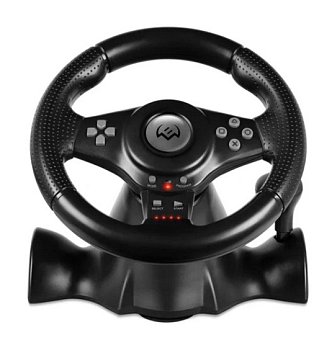 Руль SVEN GC-W150 USB, виброотдача, педали, джойсти, черный