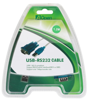 Кабель-переходник USB-A (m) < - > COM9M, Aopen ACU804 1.2м