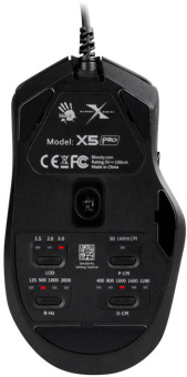 Мышь проводная A4Tech Bloody X5 Pro 16000dpi черный