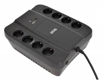 ИБП Powercom Spider  SPD-450N 450 ВА (8 х Euro розеток: 4 с резервным питанием, 4 с фильтрацией)