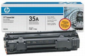 Картридж лазерный HP 35A (CB435A) для HP P1005/P1006, 1500 стр. черный