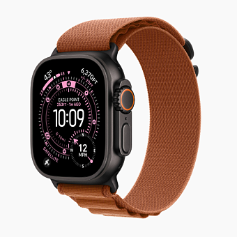Смарт-часы Apple Watch Ultra 3 49mm Black Alpine Loop Terra Cotta (черный/коричневый)