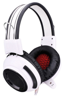 Наушники проводные Oklick HS-G300 ARMAGEDDON (мониторные закрытые, 20-20 000 Гц, 56дБ, 2м) white-bla