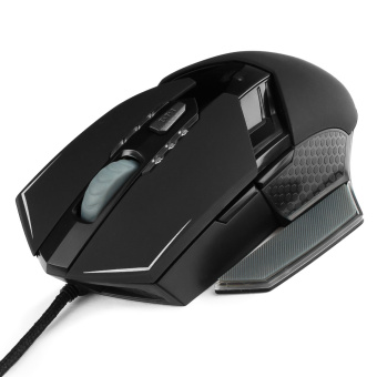 Мышь проводная Гарнизон GM-750G 1600dpi  USB Black