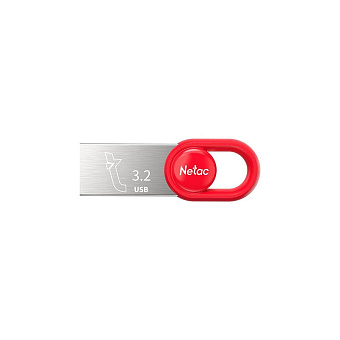 Флешка .64Gb Netac UM2 USB3.2 миниатюрная пластиковая, красный