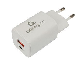 Сетевое зарядное устройство Cablexpert MP3A-PC-42 30W QC3.0/PD USB Type-C белый