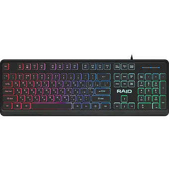 Клавиатура проводная Defender Raid GK-778DL Rainbow Led черный