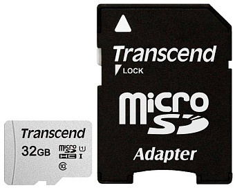 Карта памяти microSD .32Gb Transcend microSDHC Class 10 + адаптер SD