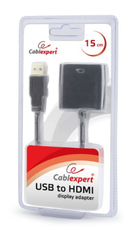 Кабель-переходник USB-A (m) < - > HDMI (f), Cablexpert