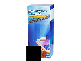 Пружина пластиковая Office Kit 32мм, черная, 50шт