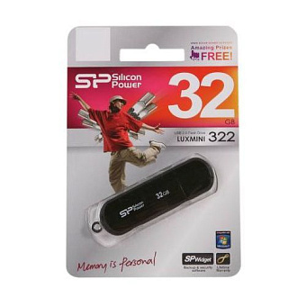 Флешка 32Gb Silicon Power LuxMini 322 USB black