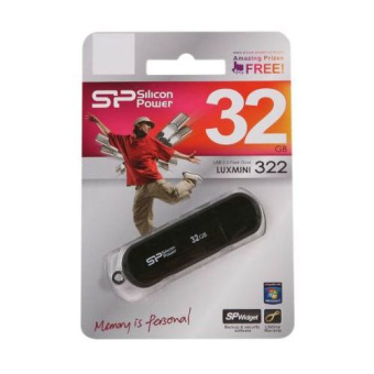 Флешка 32Gb Silicon Power LuxMini 322 USB black