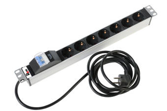 Блок распределения питания Rem (R-16-7S-A-440-3) гор.размещ. 7xSchuko