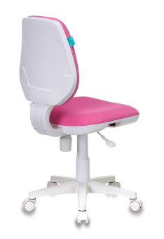 Кресло Бюрократ CH-W213 (ткань, пружинно-винтовой мех. качания, крест. пластик, до 100 кг) Розовый