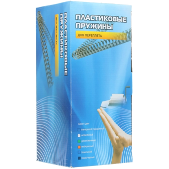 Пружина пластиковая Office Kit 16мм, белая, 100шт