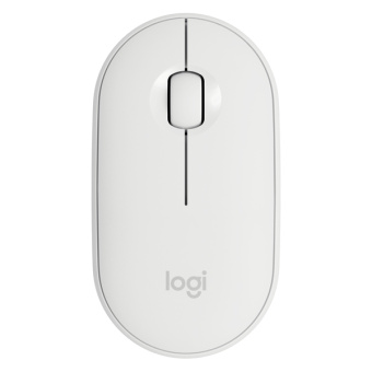 Мышь беспроводная Logitech M350 Bluetooth Pebble белый