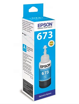 Картридж струйный EPSON T6732 для Epson L800/L805/L810/L850/L1800, голубой