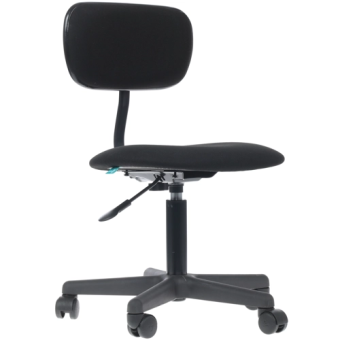 Кресло Бюрократ CH-1201NX (ткань, без мех. качания, крест. пластик, до 100 кг) Черный