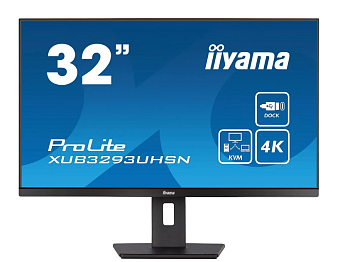 Монитор 31.5" IIYAMA XUB3293UHSN-B5 (IPS 3840x2160 4ms 60Hz HDMI DP SP) Black