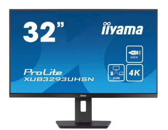 Монитор 31.5" IIYAMA XUB3293UHSN-B5 (IPS 3840x2160 4ms 60Hz HDMI DP SP) Black
