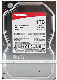 Жесткий диск SATA 1Tb TOSHIBA S300 5700rpm 64Mb SATA-3