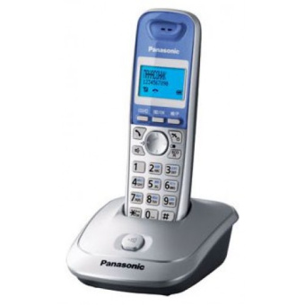 Радиотелефон Panasonic DECT KX-TG 2511 RUS (АОН, спикерфон, полифония, серебристый)