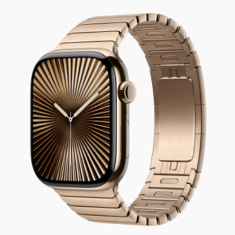 Смарт-часы Apple Watch Series 10 46mm Titanium Link Bracelet Gold