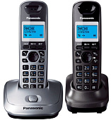 Радиотелефон Panasonic DECT KX-TG 2512 RU1 (АОН, +доп. трубка, спикерфон, полифония, серый металлик)