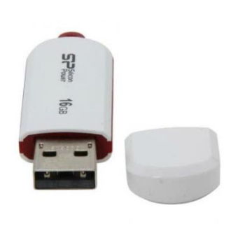 Флешка 16Gb Silicon Power LuxMini 320 USB white