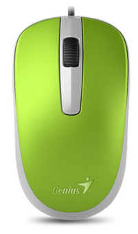 Мышь проводная Genius DX-120 (DX120) 1000dpi USB Green