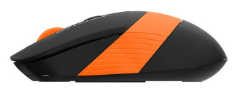 Мышь беспроводная A4Tech Fstyler FG10S 2000dpi бесшумная черный/оранжевый