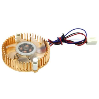 Вентилятор для видеокарты Gembird VC-RE (3pin+4pin, 50x50x10мм, 5000об/мин, 24дБ, неоновая подсветка)