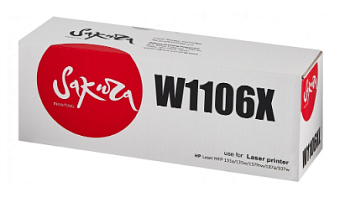 Картридж лазерный Sakura  SAW1106X (W1106X) для HP LaserJet 107a,107r,107w,135a,135r,135w,137fnw, черный