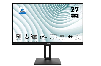 Монитор 27" MSI Pro MP271AP (IPS 1920x1080 1ms 100Hz VGA DP) Black