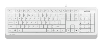 Клавиатура проводная A4Tech Fstyler FK10 белый/серый