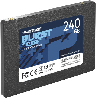 Накопитель SSD SATA .240Gb Patriot Burst Elite (SATA3, 450/320 Мбайт/сек)