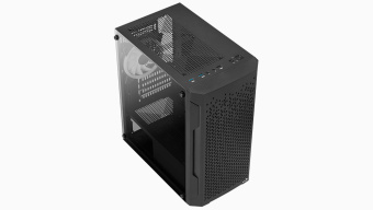 Корпус Aerocool Trinity Mini-G-BK-v2 (MidiTower, 2*USB3.0, 1*USB2.0, mATX, без БП) Black