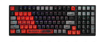 Клавиатура проводная A4Tech Bloody S98 Sports Red (маханика BLMS Red Plus, RGB) + 12 шт красных BLMS свитчей