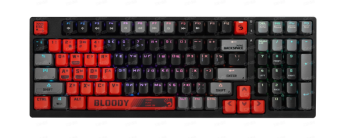 Клавиатура проводная A4Tech Bloody S98 Sports Red (маханика BLMS Red Plus, RGB) + 12 шт красных BLMS свитчей
