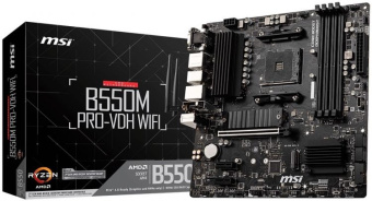 Материнская плата Socket AM4 MSI B550M-A PRO (B550) 2*DDR4 1*PCI-Ex1 1*PCI-Ex16 SATA M.2 HDMI DVI mA