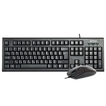 Комплект проводной (клавиатура+мышь) A4Tech KR-8520D Black