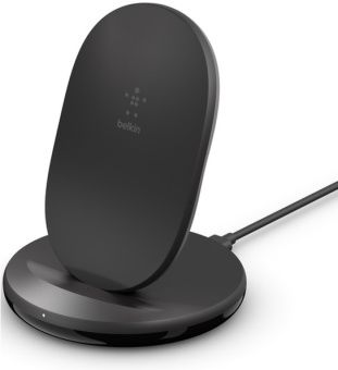 Беспроводное зарядное устройство Belkin BoostCharge Wireless Charging Stand 15W Whith Wall Charger Black