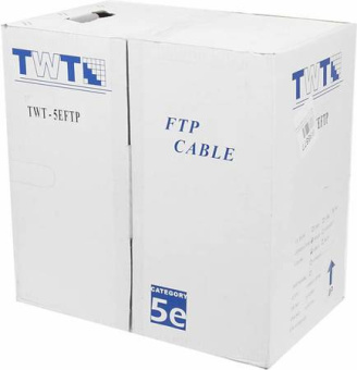 Кабель витая пара внешний 4 пары FTP кат.5e (305м) медный с тросом Lanmaster TWT