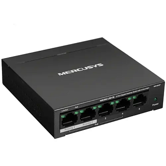 Коммутатор 5 port Mercusys MS105GP 1000 Мбит/сек 4*PoE